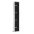 Elite Four Door Coin Return Locker Black