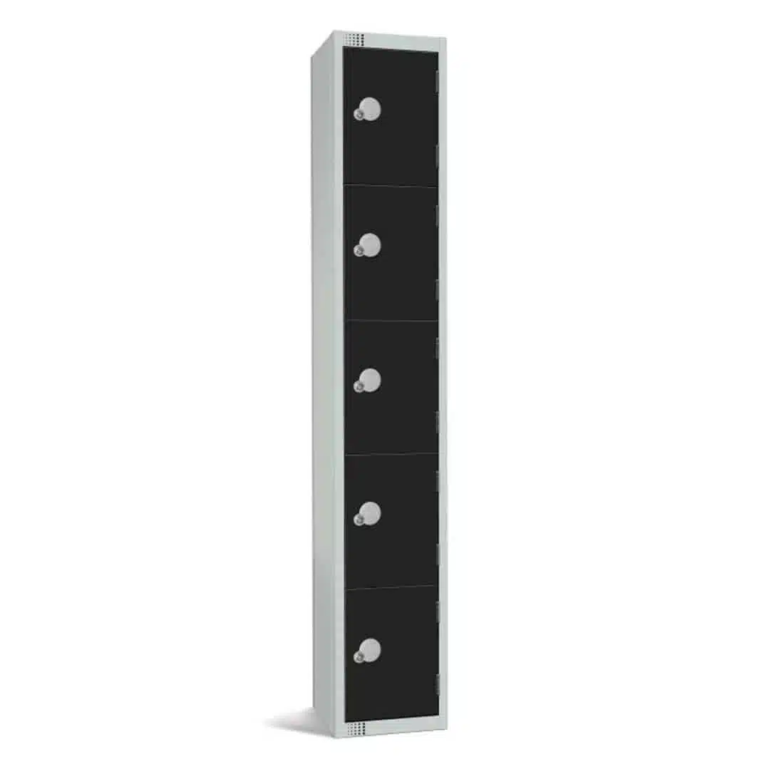 Elite Five Door Manual Combination Locker Locker Black