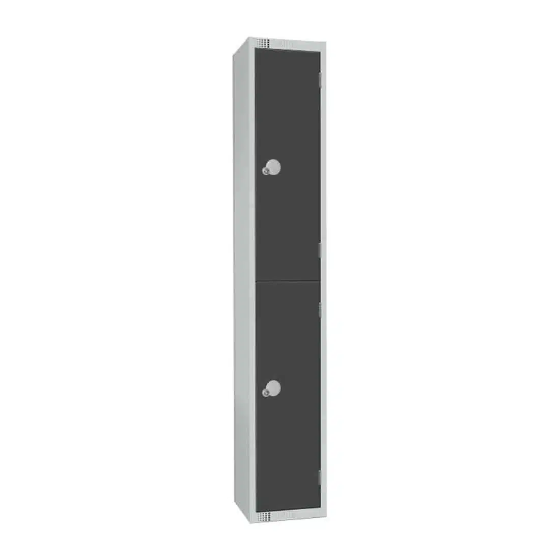 Elite Double Door Padlock Locker Graphite Grey