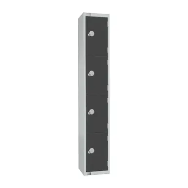 Elite Four Door Padlock Locker Graphite Grey
