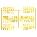 Beaumont Peg Board 20mm Letters 540 Characters Yellow