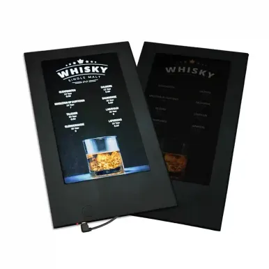 Illuminated LED Personalised Menu Covers