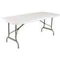 Bolero Centre Folding Utility Table 6ft White