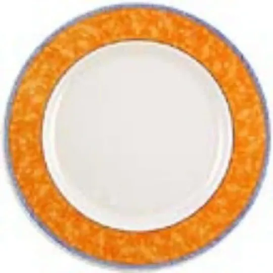 Churchill New Horizons Marble Border Classic Plates Orange 165mm