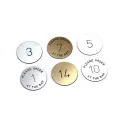 Disc Table Number - Metal Effect