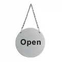 Stainless Steel Door Sign - Open and Closed
