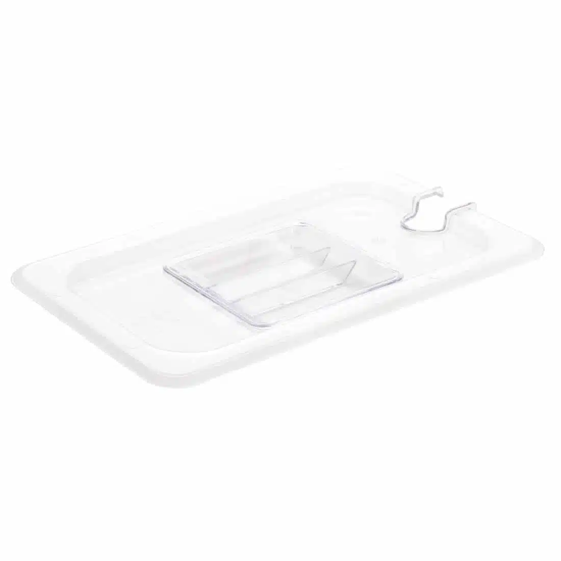Vogue Polycarbonate 1/4 Gastronorm Lid Notched