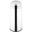 Bolero Bullet Bin Silver 40Ltr