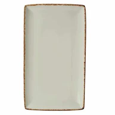 Steelite Brown Dapple Rectangle Three Plates