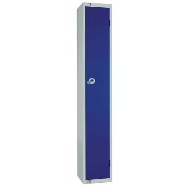 Elite Single Door Electronic Combination Locker with Sloping Top Blue