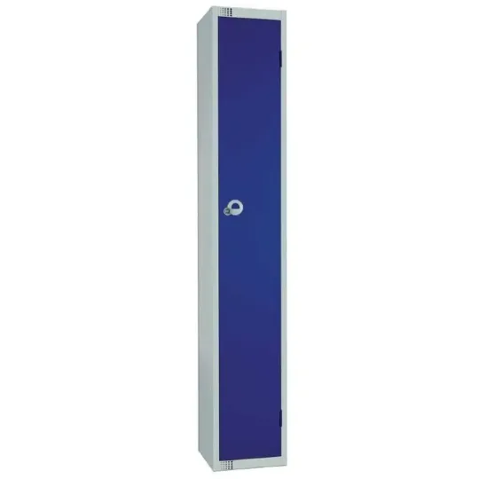 Elite Single Door Padlock Locker Blue