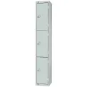 Elite Three Door Manual Combination Locker Locker Grey