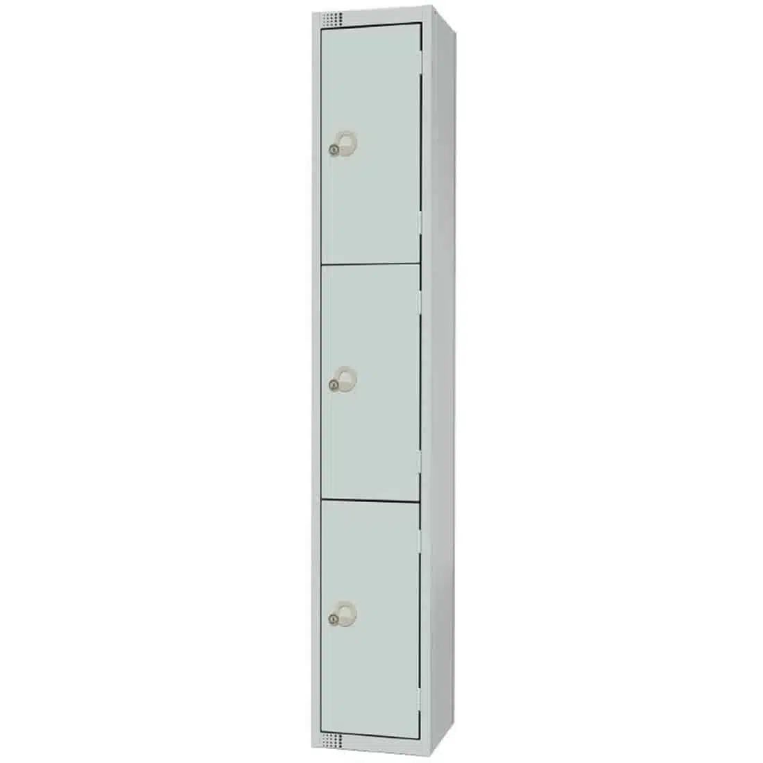 Elite Three Door Manual Combination Locker Locker Grey with Sloping Top