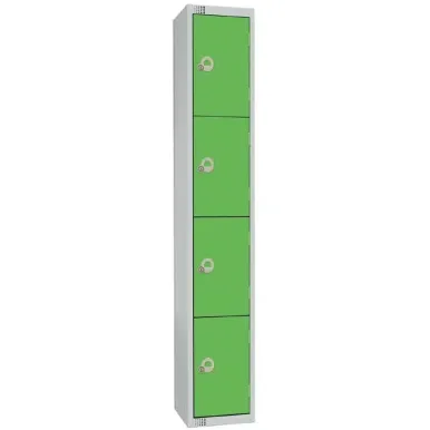 Elite Four Door Electronic Combination Locker Green