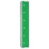 Elite Six Door Manual Combination Locker Locker Green with Sloping Top