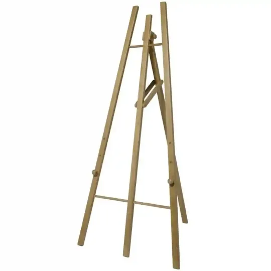 Securit Floor Standing Chalkboard Easel Mahogany