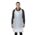 Disposable Polythene Bib Aprons White - Image 2