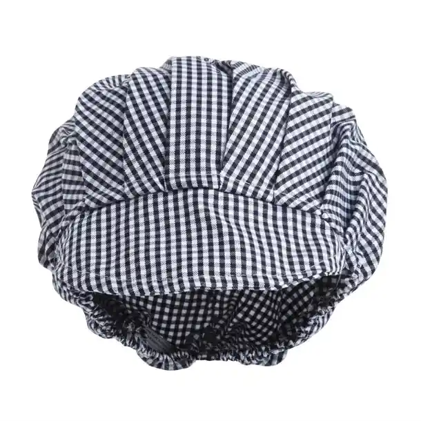 Whites Peaked Hat Blue and White Check