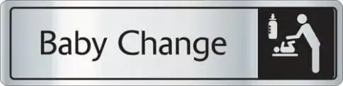 Baby Change Sign - Metal Door Signs