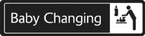 Baby Change Sign - Metal Door Signs