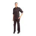 Chef Works Unisex Hartford Lightweight Chef Jacket Black - Image 1