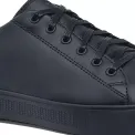 Shoes for Crews Mens Leather Slip On Black