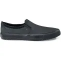 Shoes for Crews Mens Leather Slip On Black