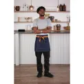 Southside Waist Apron Denim Blue Tan Ties