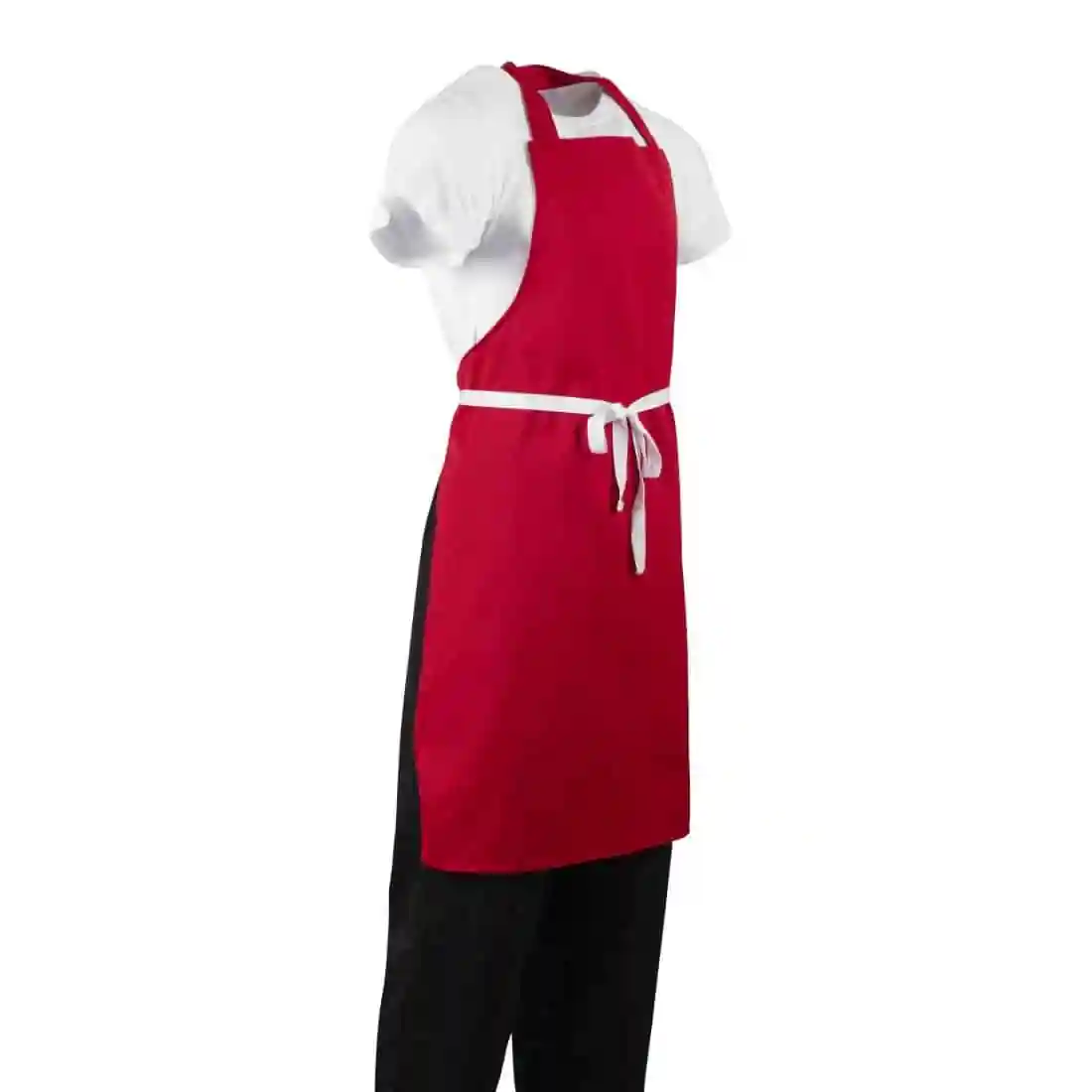 Whites Bib Apron Red