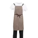 Southside Linen Blend Bib Apron Chocolate