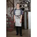 Southside Linen Blend Bib Apron Grey - Image 8