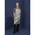 Southside Linen Blend Bib Apron Grey