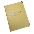 Yellow Soho Buckram Menu Covers