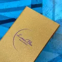 Gold Buckram Menu Cover