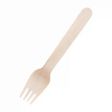 Fiesta Compostable Disposable Wooden Forks (Pack of 100)