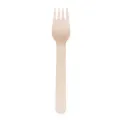 Fiesta Compostable Disposable Wooden Forks (Pack of 100) - Image 2