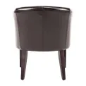 Bolero PU Leather Tub Armchair Dark Brown (Single) - Image 2