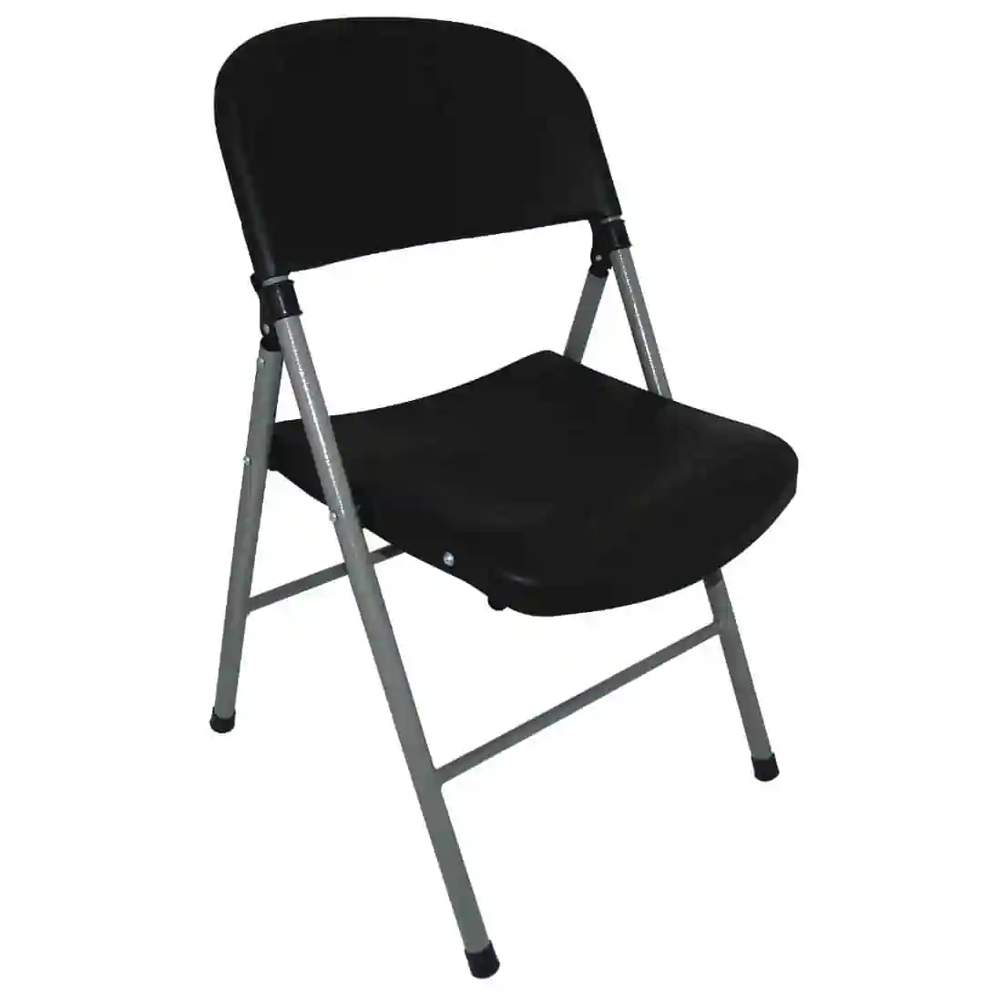 Bolero Foldaway Utility Chairs Black (Pack of 2) - Image 1