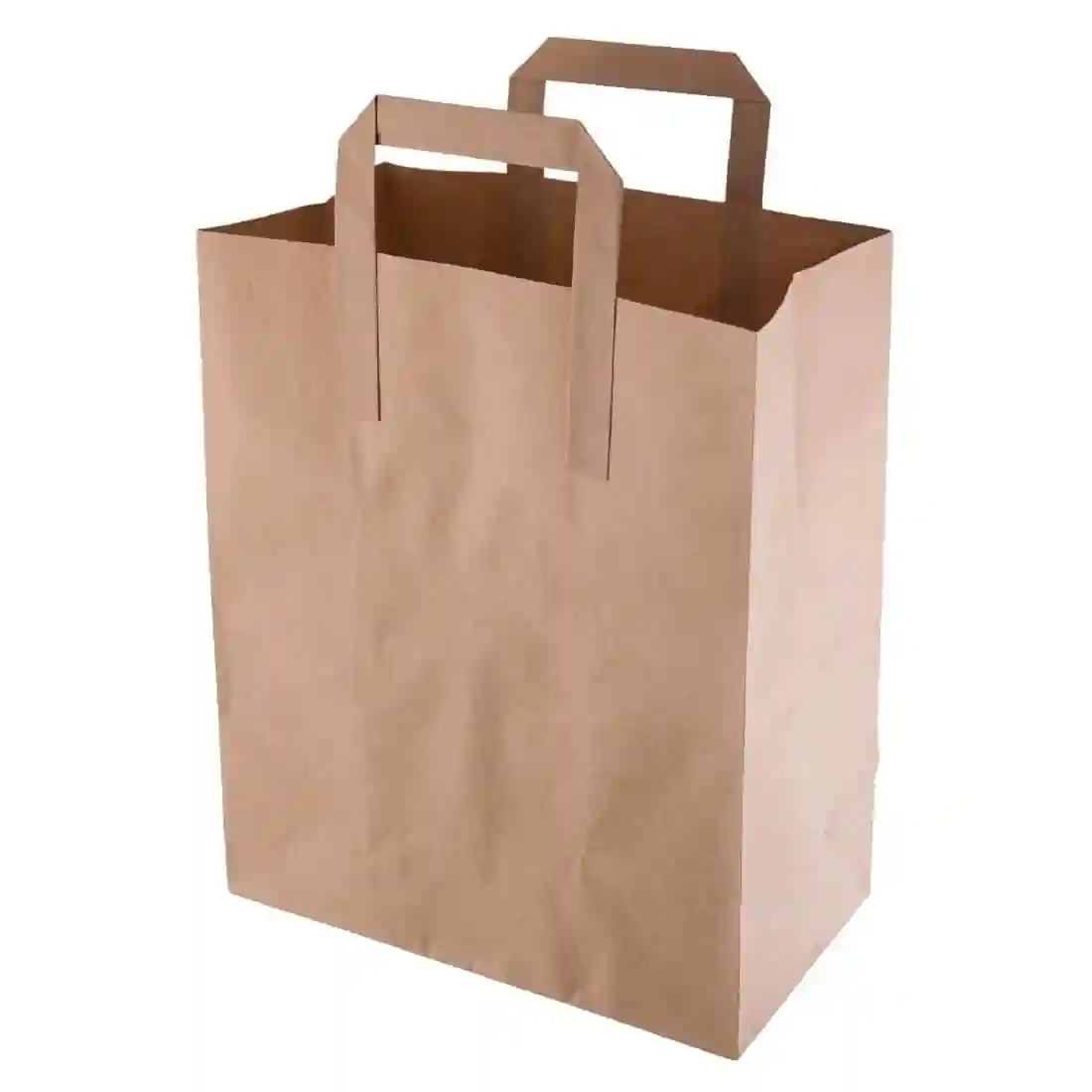 Fiesta Recyclable Brown Paper Carrier Bags Medium (Pack of 250) - Image 1