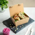 Vegware Compostable Microflute Takeaway Box 6x5" (Pack 300) - Image 2