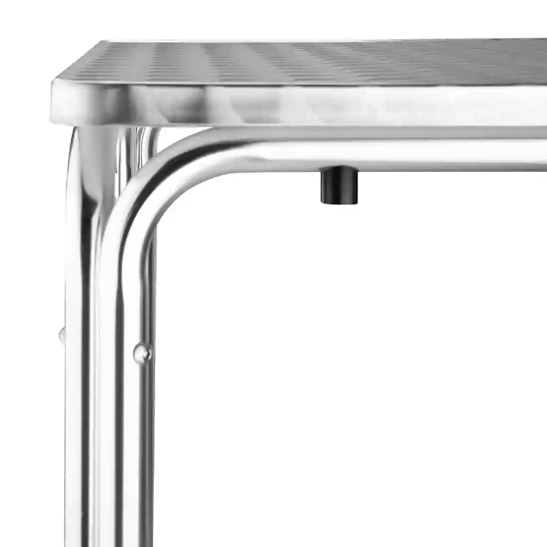 Bolero Steel and Aluminium Square Leg Table 600mm - Image 3