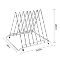 Hygiplas Heavy Duty Chopping Board Rack 7 Slots - Image 4