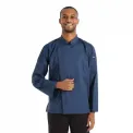 Chef Works Hartford Lightweight Zipper Blue Unisex Chef Jacket