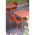 Bolero Terracotta Slatted Steel Side Chairs (Pack of 4) - Image 7