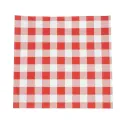 Greaseproof Paper Sheets Red Gingham 250 x 250mm (Pack of 200) - Image 1