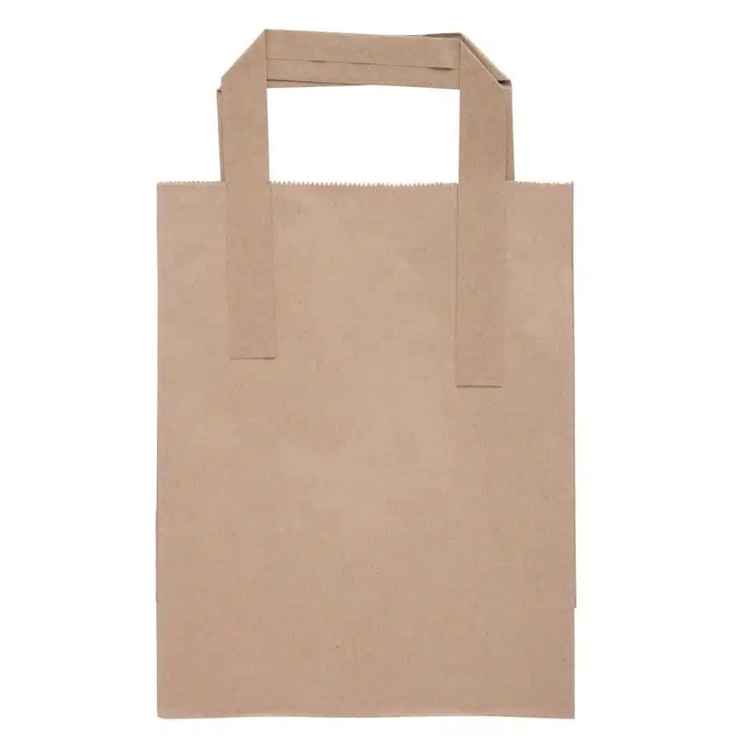 Fiesta Recyclable Brown Paper Bag with Handles Small (Pack 250) - Image 2