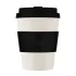 ecoffee cup Reusable Coffee Cup Black Nature Black/White 12oz