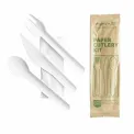 Vegware Compostable Paper Cutlery Kit 4in1 (Case of 250) - Image 1