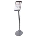 Curved Metal Menu Stand