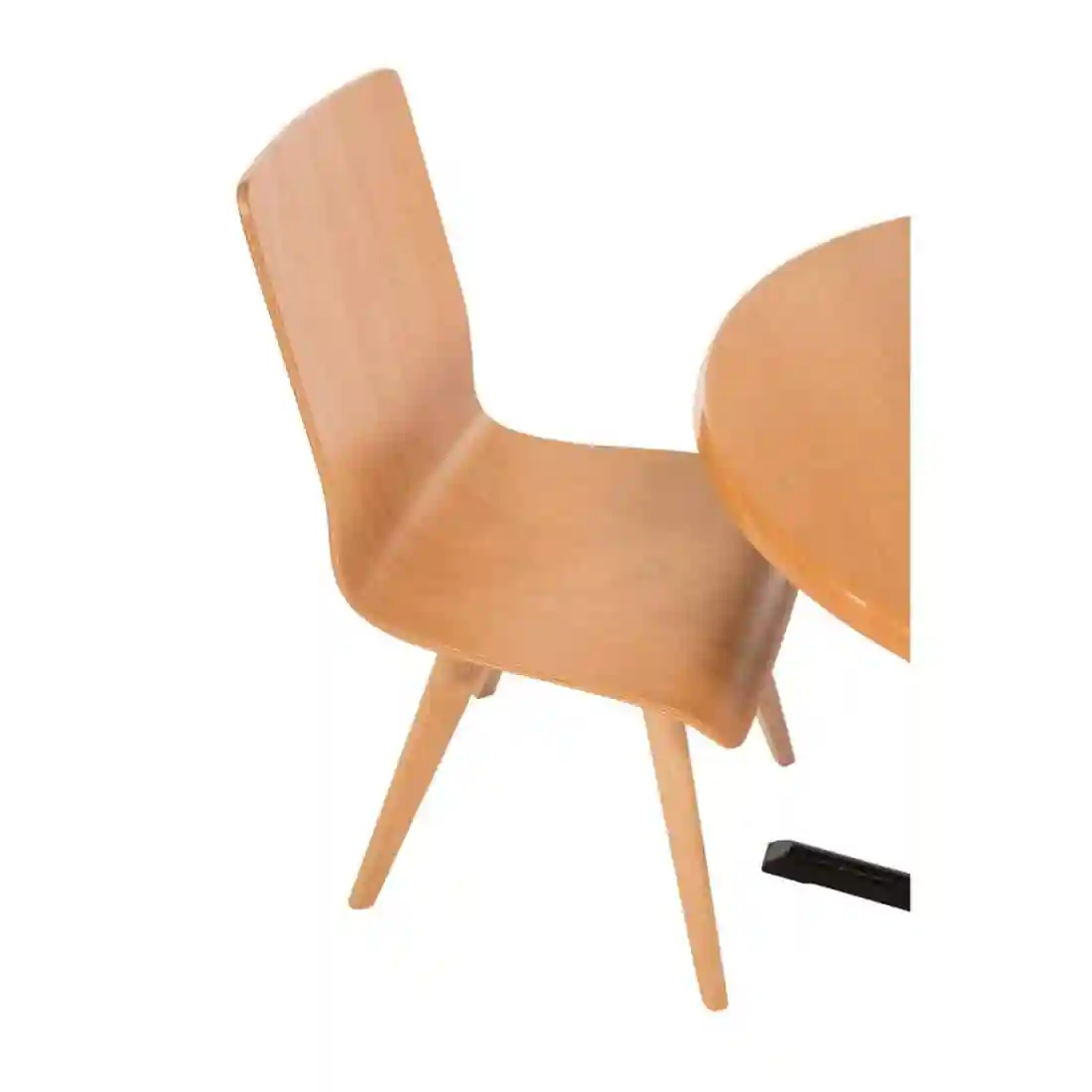 Fameg Wooden Flow Bentwood Beech Side Chairs (Pack of 2) - Image 5